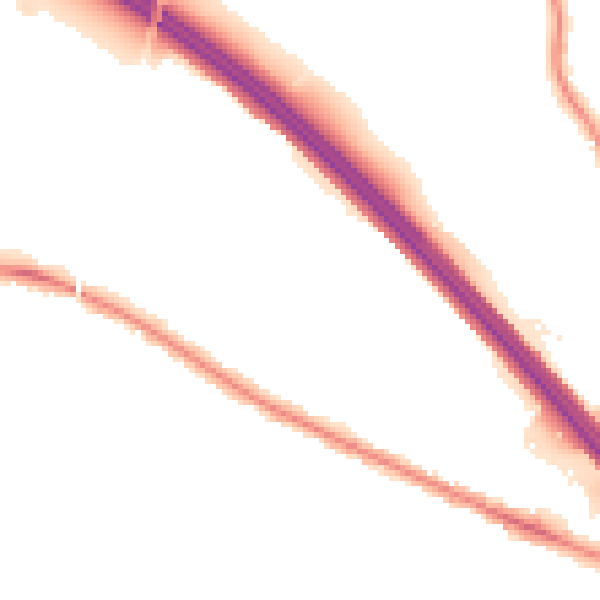 Night-time road noise heatmap for TN24 0AG