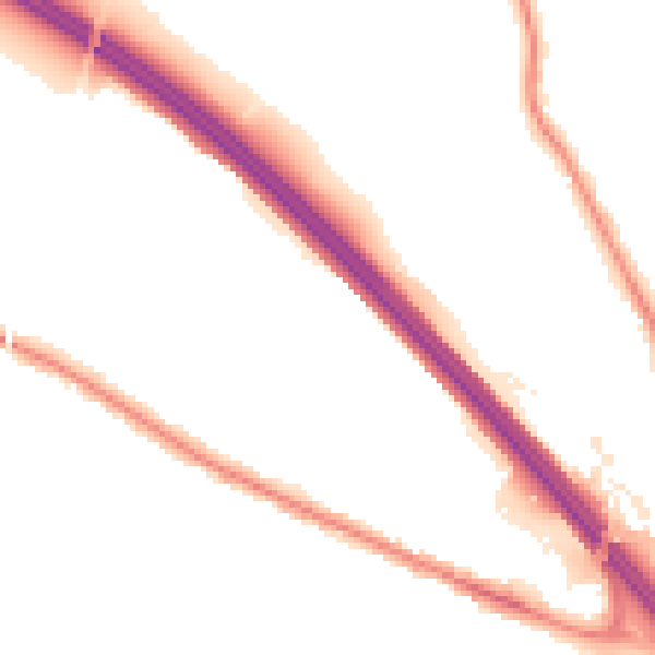 Night-time road noise heatmap for TN24 0AH