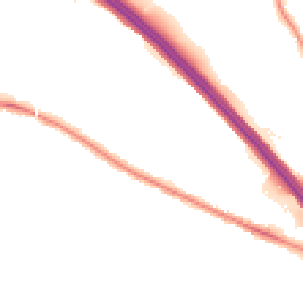 Night-time road noise heatmap for TN24 0AQ