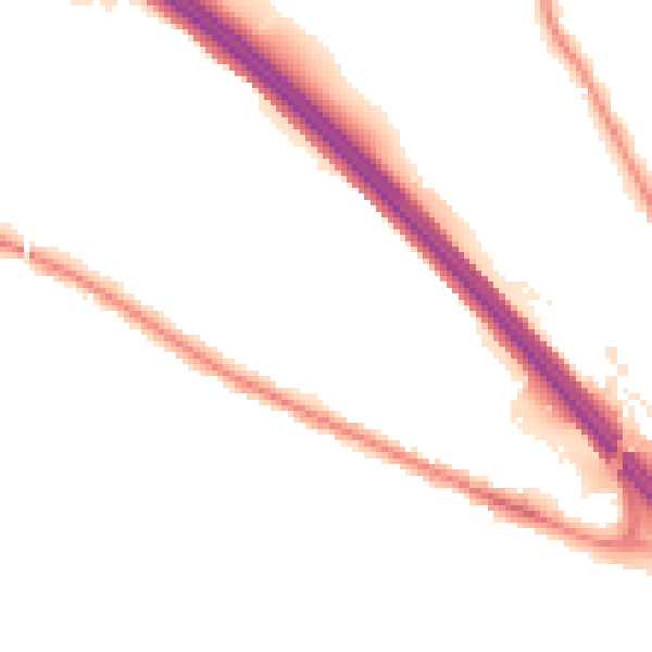 Night-time road noise heatmap for TN24 0AT