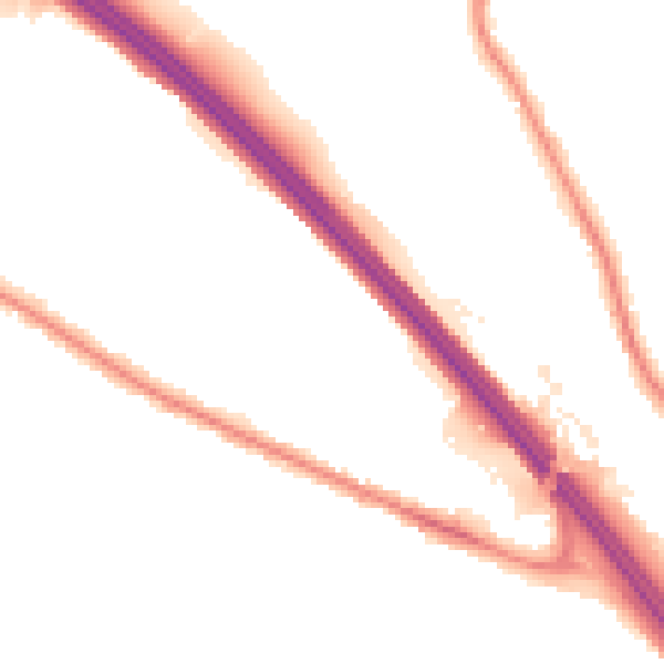 Night-time road noise heatmap for TN24 0AW