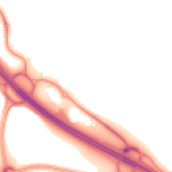 Night-time road noise heatmap for TN24 0GS