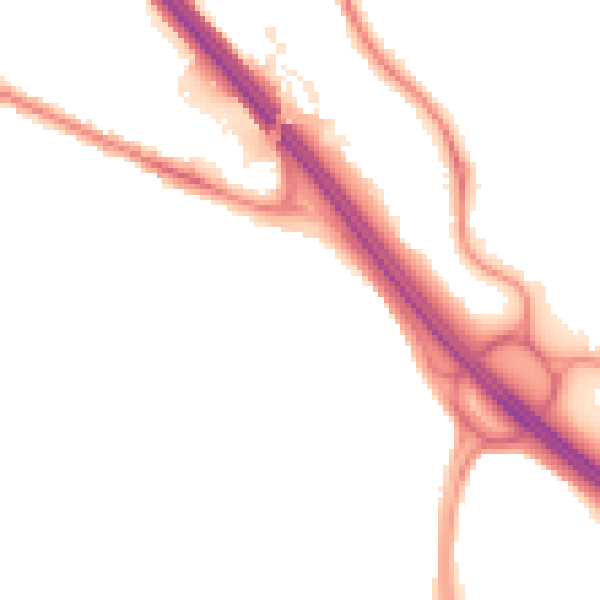 Night-time road noise heatmap for TN24 0JN