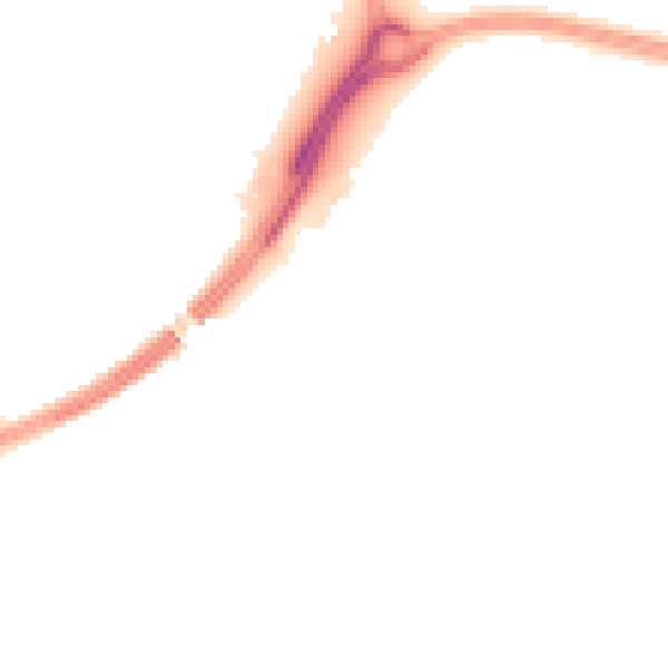 Night-time road noise heatmap for TN24 0LD