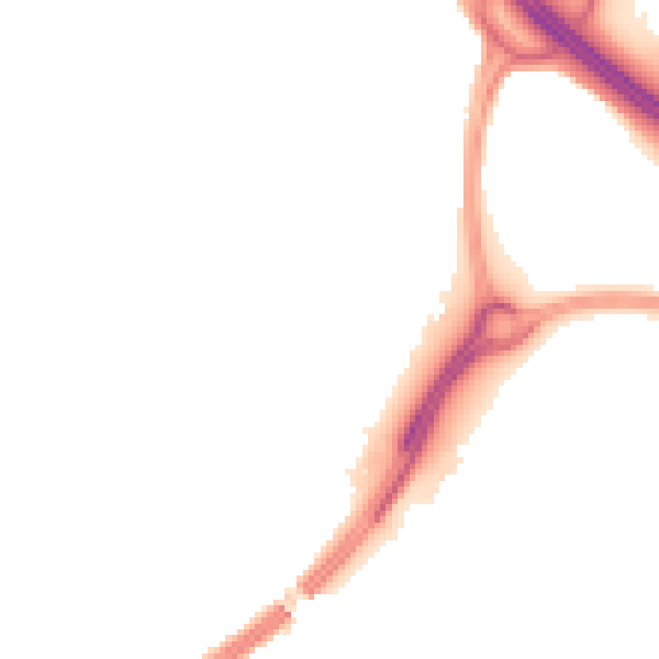Night-time road noise heatmap for TN24 0LF