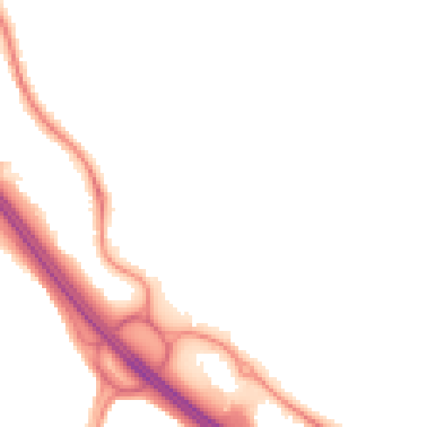 Night-time road noise heatmap for TN24 0LY