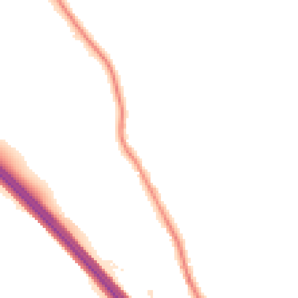 Night-time road noise heatmap for TN24 0NU