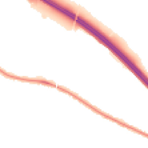 Night-time road noise heatmap for TN24 0RE