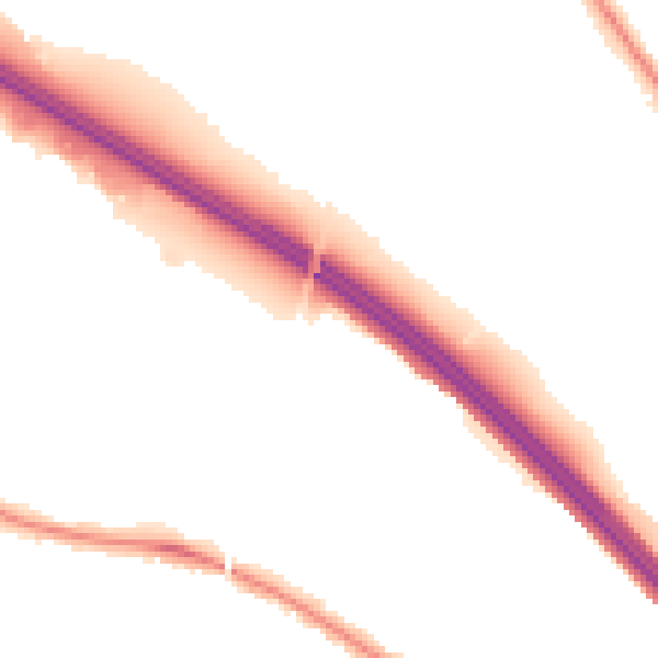 Night-time road noise heatmap for TN24 0RQ