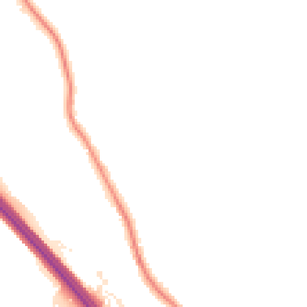 Night-time road noise heatmap for TN24 0SL
