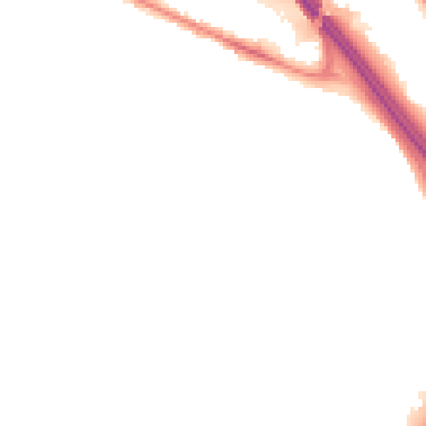 Night-time road noise heatmap for TN24 0UQ