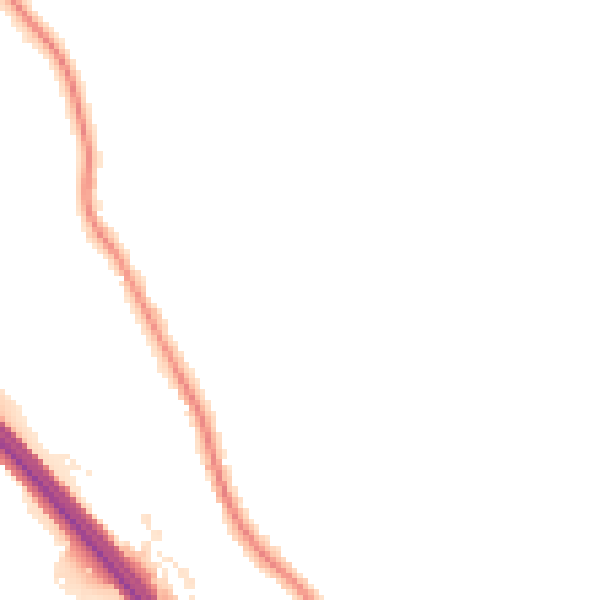 Night-time road noise heatmap for TN24 0YW