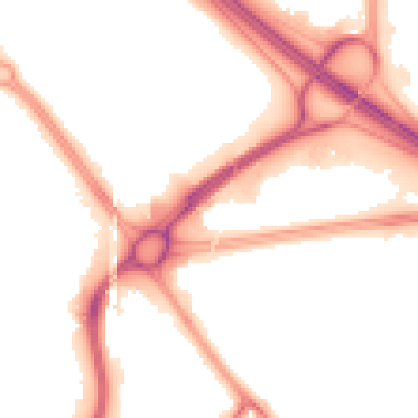 Night-time road noise heatmap for TN24 8BF