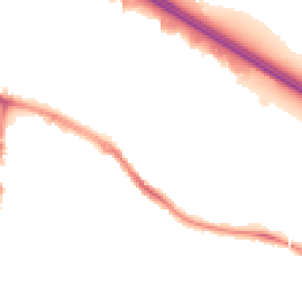Night-time road noise heatmap for TN24 8DB