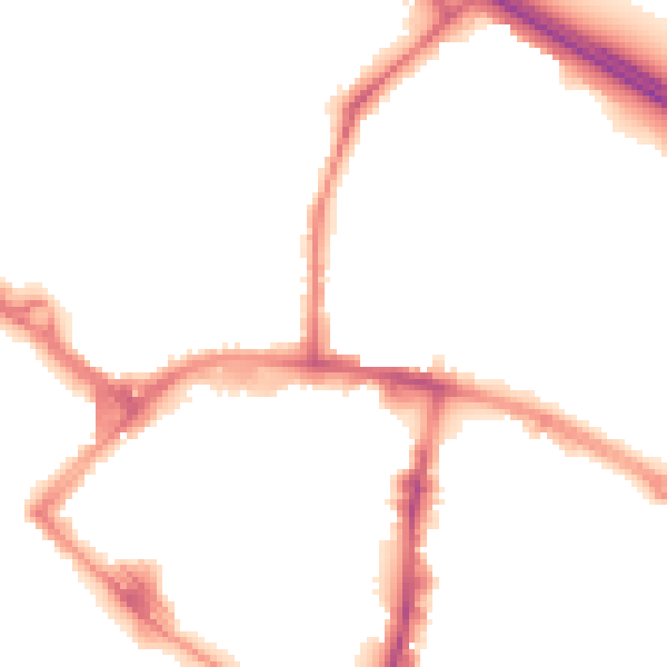 Night-time road noise heatmap for TN24 8EB