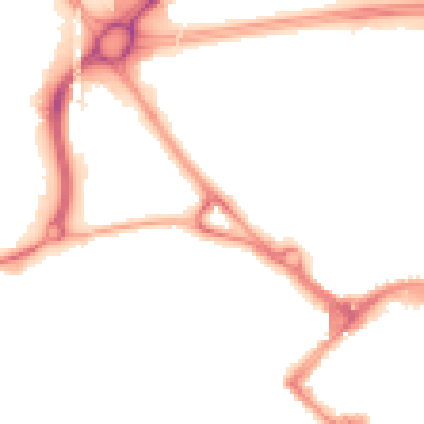 Night-time road noise heatmap for TN24 8FJ
