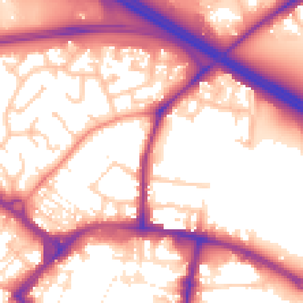 Daytime road noise heatmap for TN24 8LB