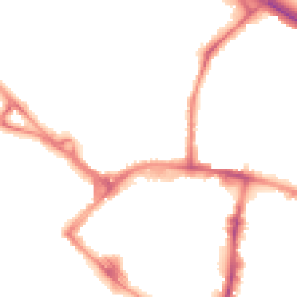 Night-time road noise heatmap for TN24 8NA
