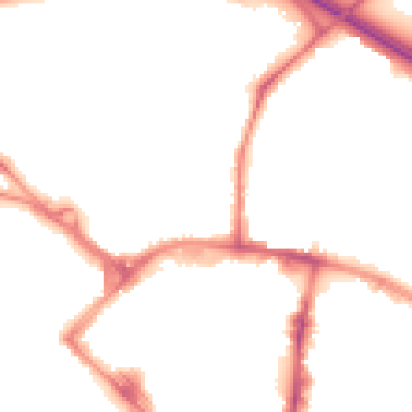 Night-time road noise heatmap for TN24 8NY