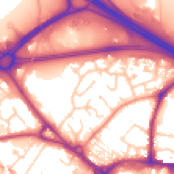 Daytime road noise heatmap for TN24 8QJ