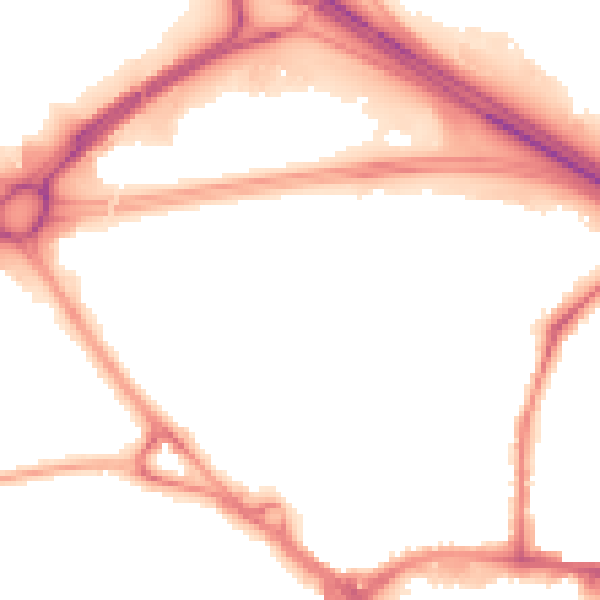 Night-time road noise heatmap for TN24 8QJ