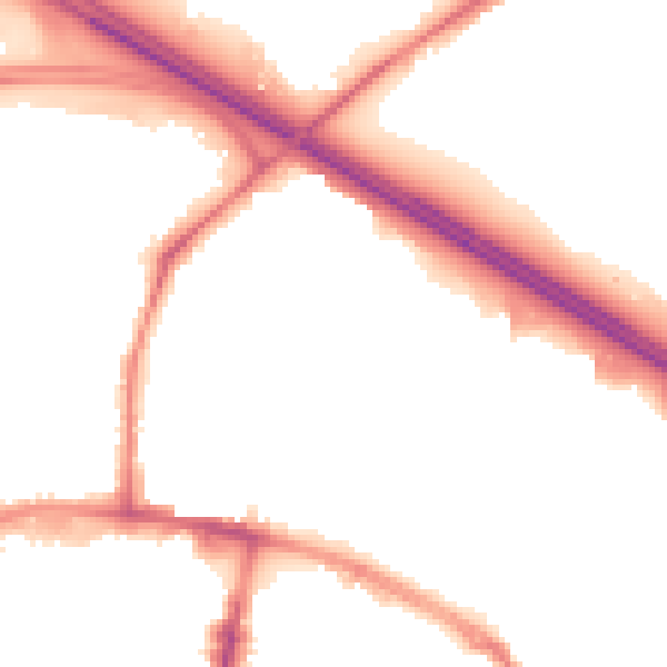 Night-time road noise heatmap for TN24 8YD