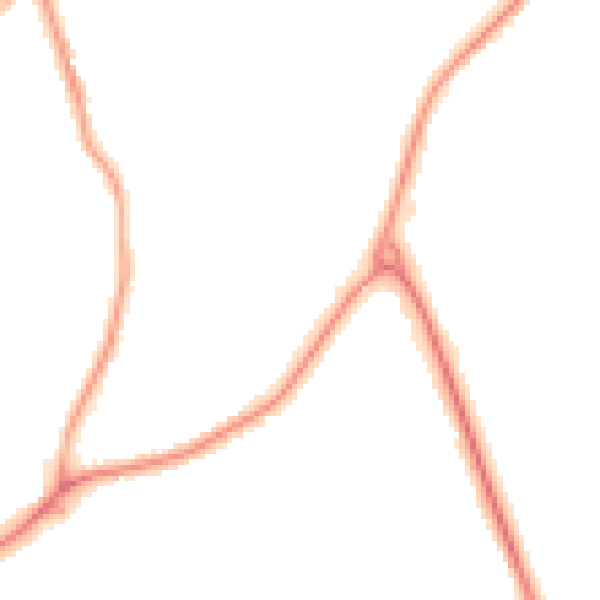 Night-time road noise heatmap for TN24 9ER