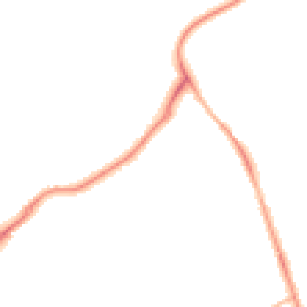 Night-time road noise heatmap for TN24 9LE