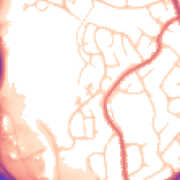 Daytime road noise heatmap for TN24 9RJ