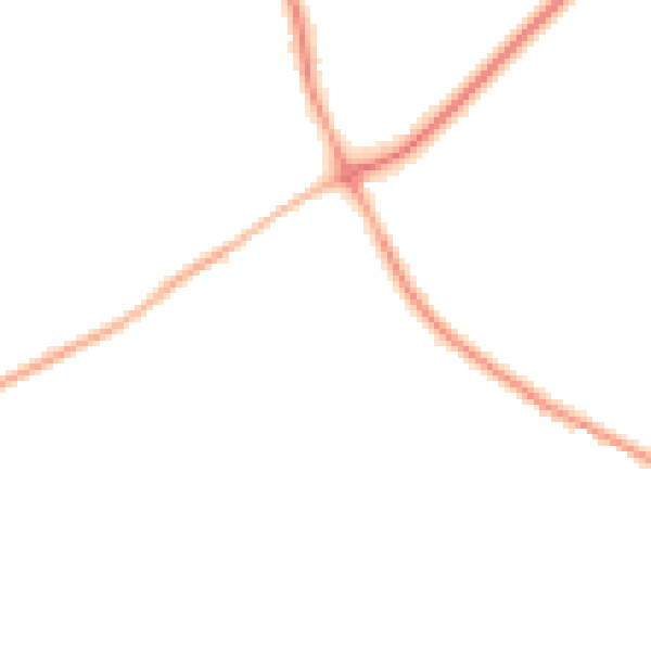 Night-time road noise heatmap for TN25 4AU