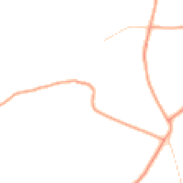 Daytime road noise heatmap for TN25 5JX