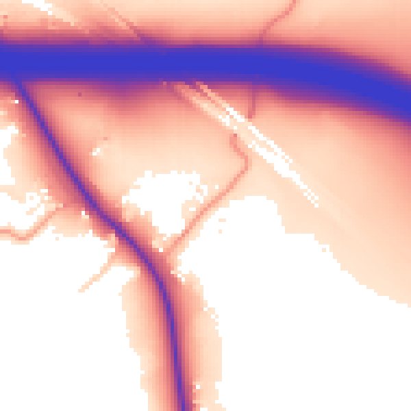Daytime road noise heatmap for TN26 1AL