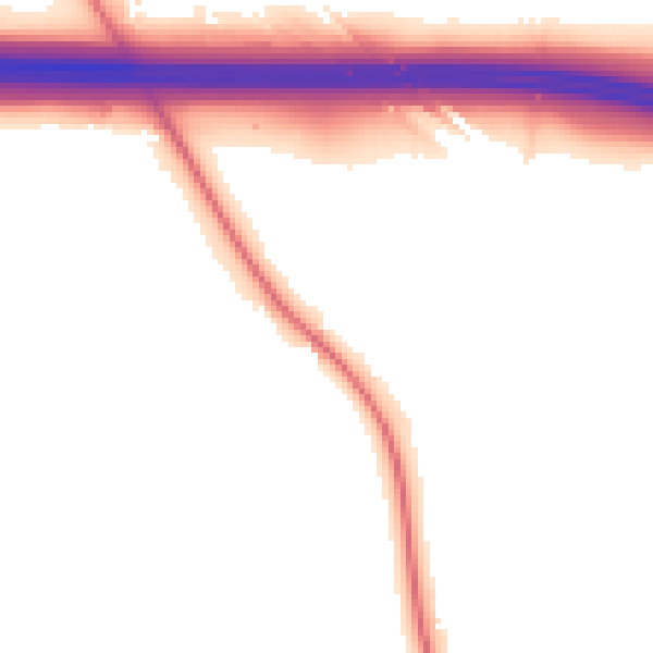 Night-time road noise heatmap for TN26 1AP