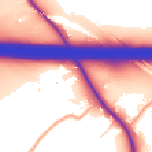 Daytime road noise heatmap for TN26 1AR