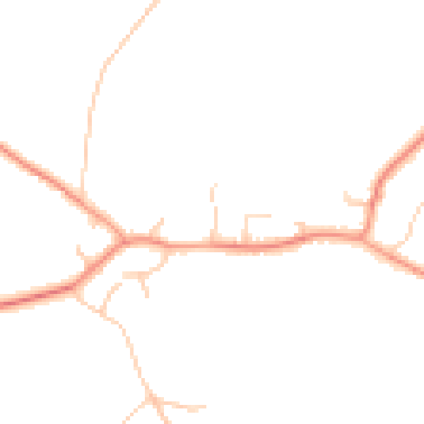 Daytime road noise heatmap for TN26 1AY