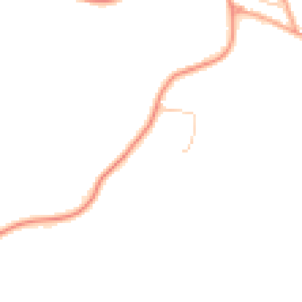 Daytime road noise heatmap for TN26 1AZ