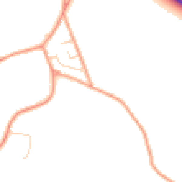 Daytime road noise heatmap for TN26 1DR
