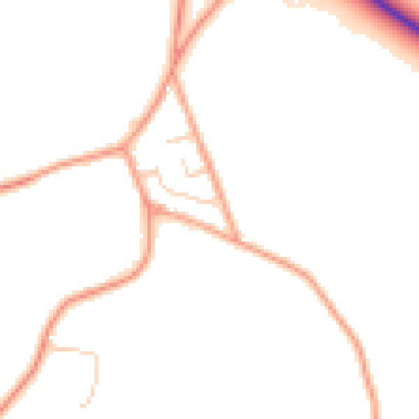 Daytime road noise heatmap for TN26 1DS