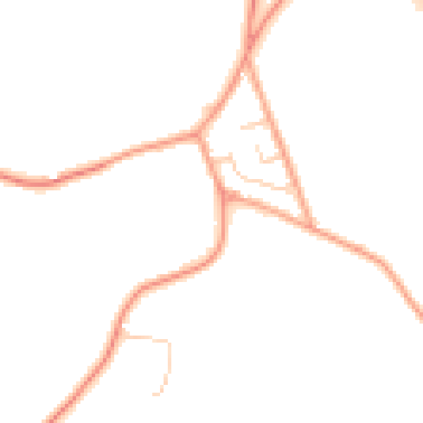 Daytime road noise heatmap for TN26 1EH