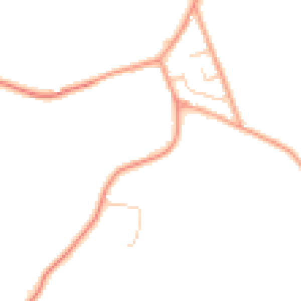 Daytime road noise heatmap for TN26 1EJ