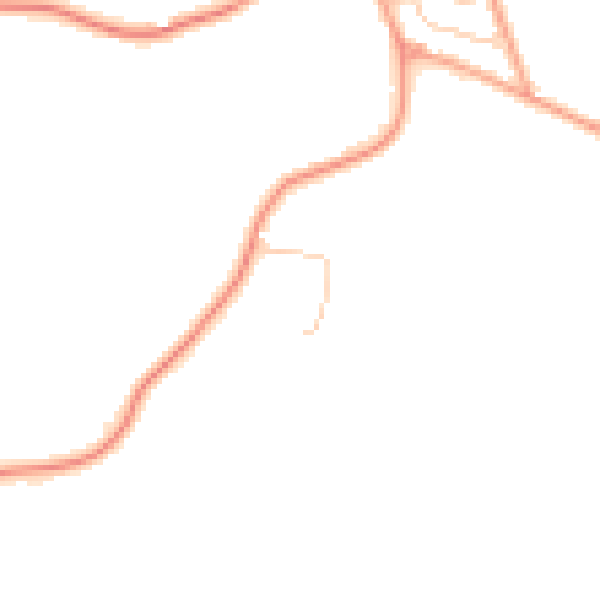 Daytime road noise heatmap for TN26 1EL