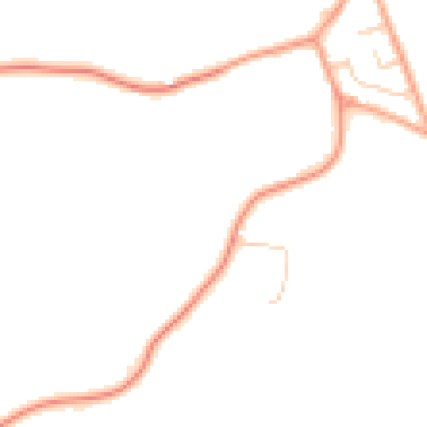 Daytime road noise heatmap for TN26 1EP