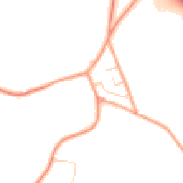 Daytime road noise heatmap for TN26 1ES