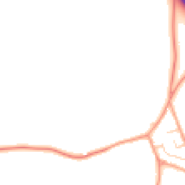 Daytime road noise heatmap for TN26 1HB