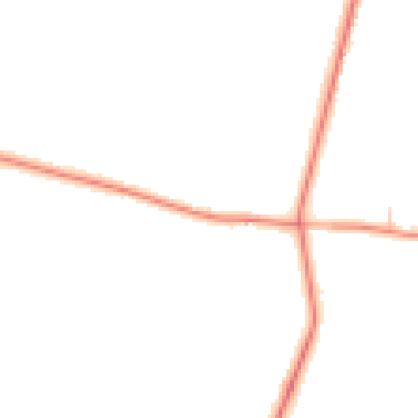 Daytime road noise heatmap for TN26 1HE