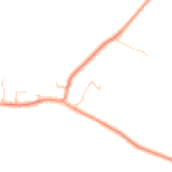 Daytime road noise heatmap for TN26 1HR
