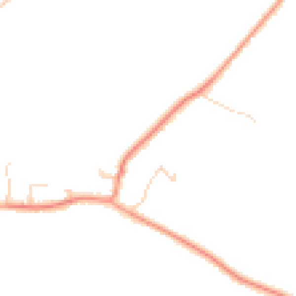 Daytime road noise heatmap for TN26 1HW