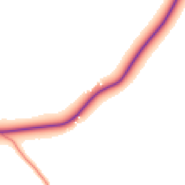 Daytime road noise heatmap for TN26 1JL