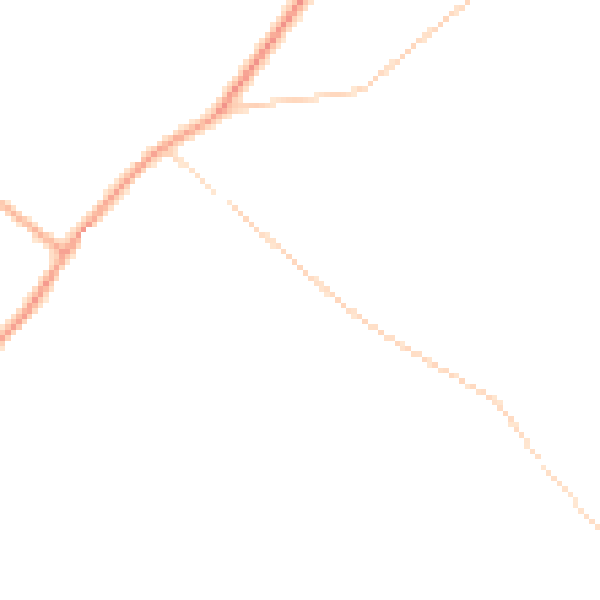 Daytime road noise heatmap for TN26 1JN