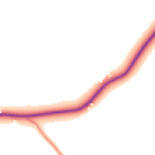 Daytime road noise heatmap for TN26 1JP